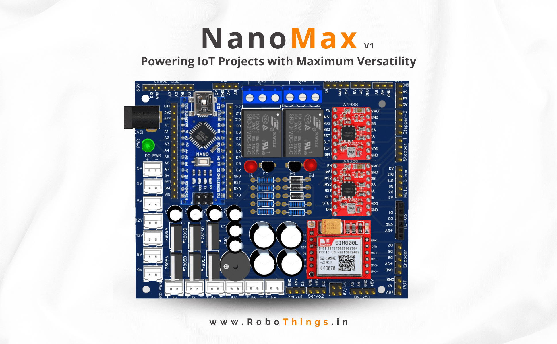 RoboThings Multi Purpose PCB for Arduino Nano - Image 2